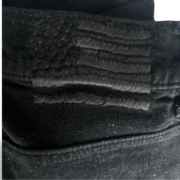 NEW Revice Sweet Talker Flare Pants Velvet High Rise Boho Retro 70s Black Sz 32 - Picture 4 of 6